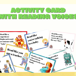 Reading voices are used to practice reading with fluency. Being able to read fluently is important for good reading skills and it is expected that students master this in other reading situations. This is one of several ways you can guide students in voice use and voice volume. Reading fluency means that the student can: •read the text quickly and correctly - automatic word recognition. •read with empathy - the right volume and voice, emphasize single words, and pay attention to which punctuation mark it is. We want students to be able to change their voice and volume depending on who is speaking in the text. If you want to be able to read aloud with empathy, you need to dare to challenge yourself and know your different 
