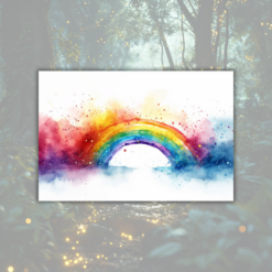 sagotanten stockbild för kommersiellt bruk abstrakt regnbåge i akvarell