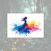 sagotanten stockbild abstrakt sagoprinsessa i akvarell