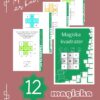 Bild på några blad med matematiska kluringar kallade magiska kvadrater samt en instruktionssida.