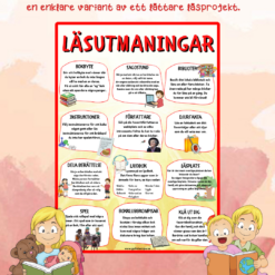 Uppmuntra och engagera barnens läsintresse med 12 inspirerade läsutmaningar, som är som en enklare variant av ett lättare läsprojekt.